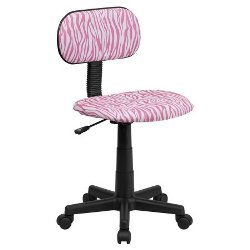 Pink and White Desk Chair