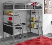 Loft Bed with Desk Underneath